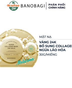 Mặt Nạ Banobagi Bổ Sung Collagen, Mờ Nám (Vàng) 30g Super Collagen Mask 24k Gold Melasma