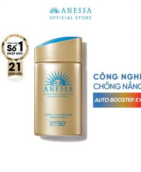 Sữa Chống Nắng Anessa Dưỡng Da Kiềm Dầu 60ml (Bản Mới) Perfect UV Sunscreen Skincare Milk N SPF50+ PA++++