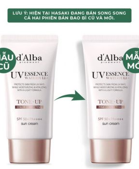 Kem Chống Nắng d'Alba Nâng Tông Sáng Hồng Tự Nhiên 50ml Waterfull Tone-Up Pink Correcting Sun Cream SPF50+ PA++++