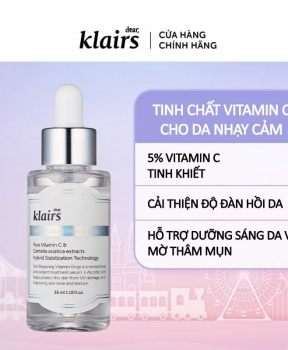 Serum Klairs Vitamin C Cho Da Nhạy Cảm 35ml Freshly Juiced Vitamin Drop