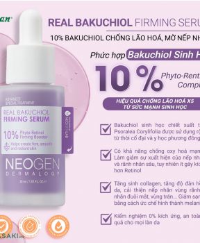 Serum Neogen Dermalogy Ngừa Lão Hoá, Mờ Nếp Nhăn 30ml Real Bakuchiol 10% Firming Serum