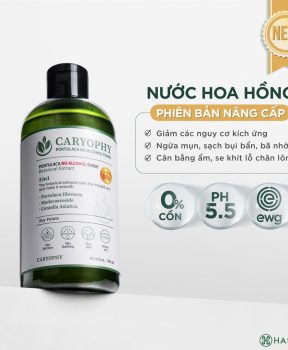Nước Hoa Hồng Caryophy Ngừa Mụn Kiềm Dầu Giảm Thâm 300ml Portulaca Toner