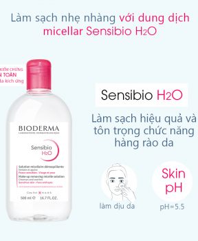 Nước Tẩy Trang Bioderma Dành Cho Da Nhạy Cảm 500ml Sensibio H2O