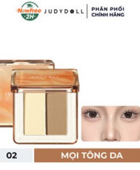 [Mini] Bảng Highlight Và Tạo Khối Judydoll 02 Mọi Tông Da Mini Highlight & Contour Palette