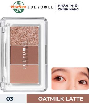 Bảng Phấn Mắt Judydoll 3 Màu - 03 Oatmilk Latte 2.5g Eyeshadow Palette