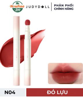 Son Kem Lì Judydoll Đầu Bông - N04 Đỏ Lựu 1.8g Cushion Lip Powder Cream